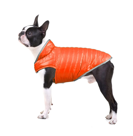 Veste-Réversible-en-Duvet-orange-pour-Chien