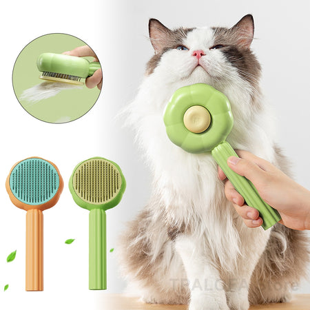 Brosse de Toilettage Auto-Nettoyante Chiens et Chats